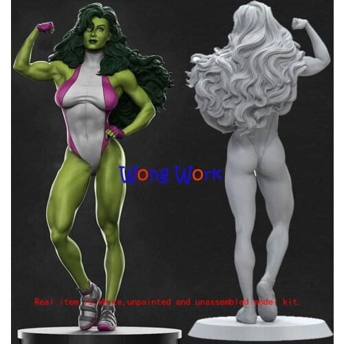 Wong Work Unpainted Hollow 18cmH 26cmH 32cmH 3D Printing Unassembled Garage Kits GK Model Kit Figure Statue TZ-210603-23