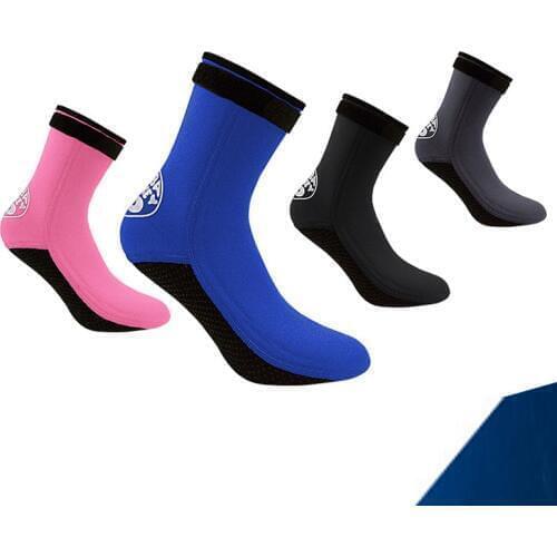 Womens diving socks mens 3mm stretch wetsuit socks surfing snorkeling swimming flippers finless fish fishing underwater socks