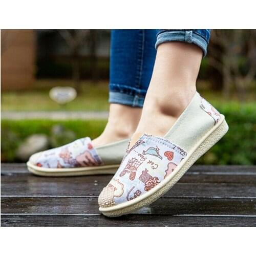 PUPUDA Women Shoes Summer Canvas Sneakers Women New 2021 Loafers Women Breathable Trend Casual Sneakers Flat Shoes Ladies