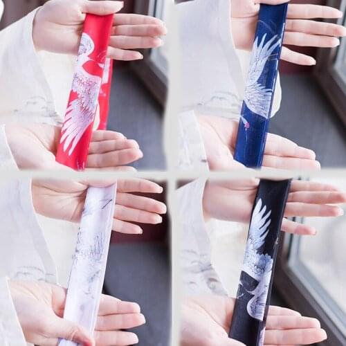 1pcs Ancient Crane Printed Hair Rope Retro Hair Ribbon for Hanfu Cosplay Prop Decor for Women Girl Christmas Gift