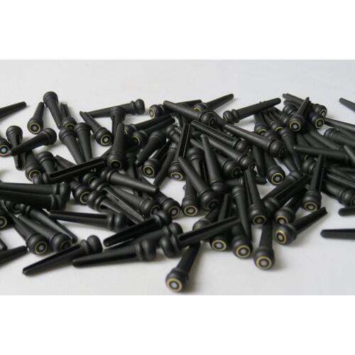 10 sets of (60pcs) ebony+Abalone inlay Acoustic Guitar Pressure string column H-08