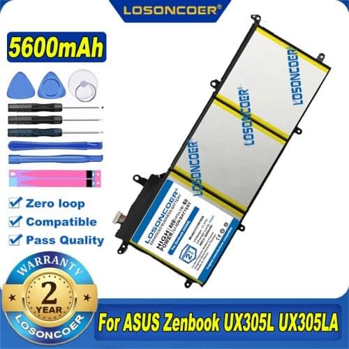 100% Original LOSONCOER C31N1428 5600mAh Laptop Battery For ASUS Zenbook UX305L UX305LA UX305UA 3ICP5/91/91 11.31V 56WH