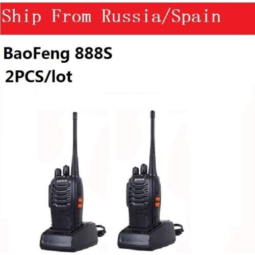 2pcs NEW Portable Walkie Talkie Two Way Radios UHF Ham Radio HF Transceiver Baofeng 888 For CB Radio Station Baofeng Bf-888s