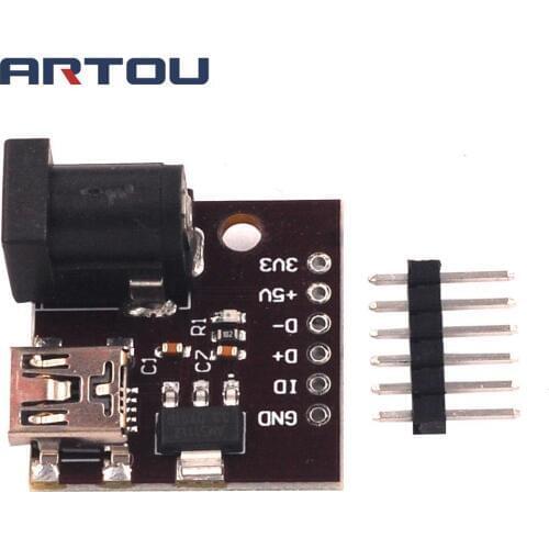 5V Mini USB Power Connector DC Power Socket Board AMS11173.3V