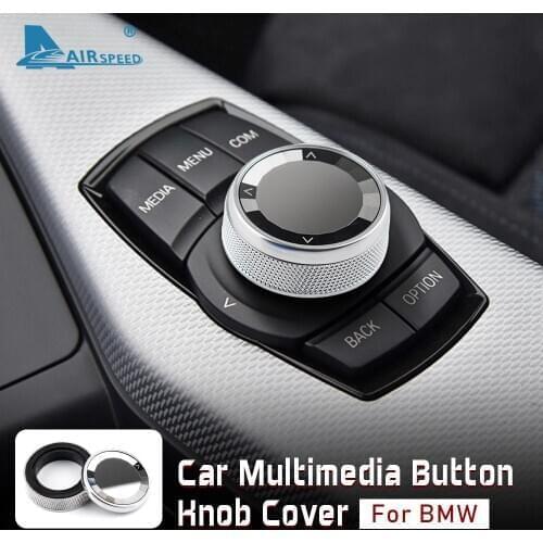 Car Multimedia Button Knob Cover for BMW 1 3 5 6 7 Series X1 X3 X4 X5 X6 E90 E92 E70 E71 E60 F15 F20 F21 F30 F32 F10 F11 F06 F01