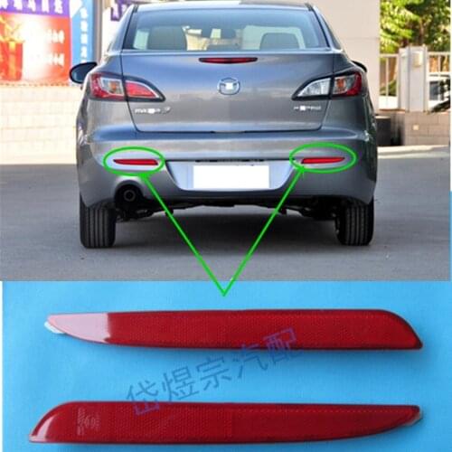 Car accessories body parts rear bumper reflector lamp for Mazda 3 2008-2012 BL sedan hatchback