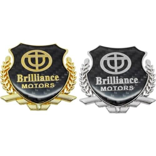 Car Styling Auto Decal Carbon Fiber for Brilliance M2 V3 V5 BS4 BS6 H530 H230 H320 H330 FRV FSV Sticker Emblem Badge Decoration