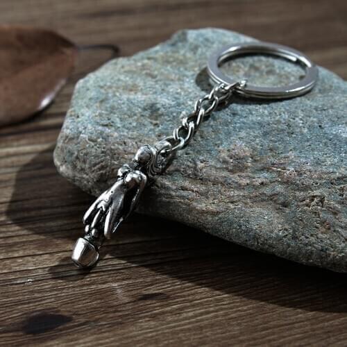2 colour New Fashion penis between beauty alloy key chain jewelry gift wedding couple key chains