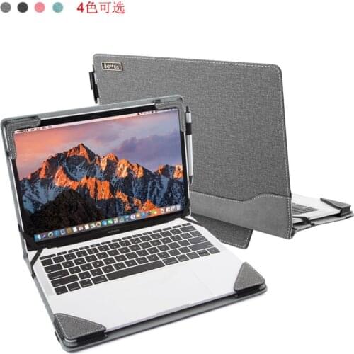 Case Cover for CHUWI LapBook Pro 14.1 Laptop PU Leather Notebook Bag Protective Shell Sleeve with Stand