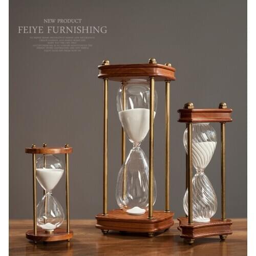 Hourglasses Wooden Sand Sandglass Hourglass Timer Clock Home Decor Gift Kitchen