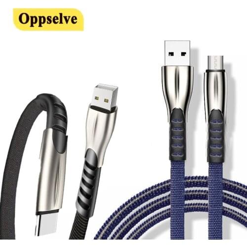 Micro USB Cable Type C Fast Charging For Android Xiaomi Samsung Huawei Mate P50 Honor 3A USBC Data Wire Cord Mobile Phone Chager