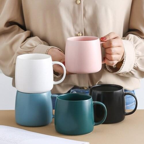 Ceramic mug Nordic glaze coffee milk tea breakfast cup lovers cup