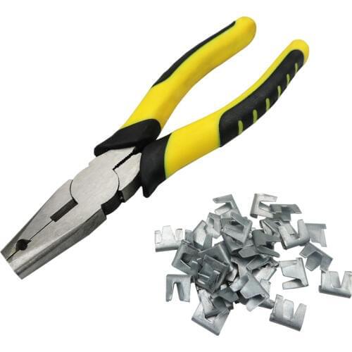 Poultry Cage Accessories Metal Installation Clamp Pliers and Cards Chicken Bird Rabbit Pet Cage Installation Plier Repair Cage