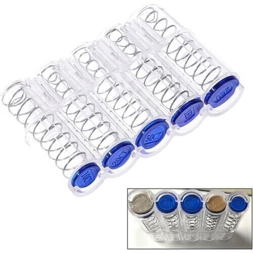 Coins Purse Creative Storage Box Euro Coin Dispenser Coin Case Wallet Holders Money Boxes For Coin Collection High Quality