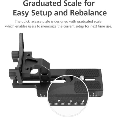 Zhiyun Crane 3 Lab Accessory Quick Replace Plate For Canon 1DX and 1DX Mark 2 with Universal Standard Double Adjustable System