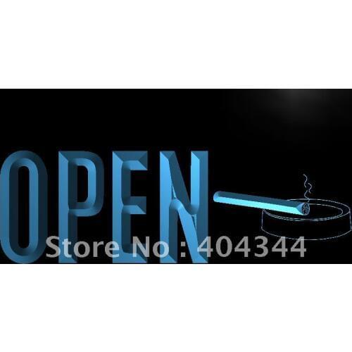LK849- OPEN Cigars Display Lure NR LED Neon Light Sign home decor crafts
