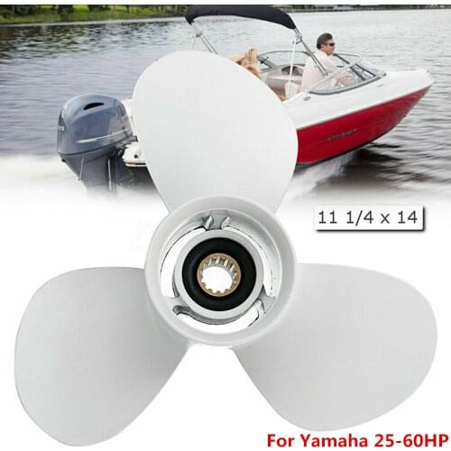 Boat Outboard Propeller 3 Blades 13 Spline Tooth R Rotation Aluminum OEM 663-45958-01-EL For Yamaha Outboard Engines 25-60HP