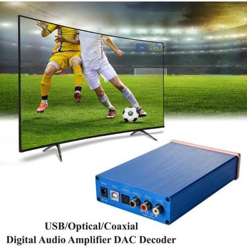 Mini Digital Audio Amplifier USB / Fiber / Coaxial Power Amp 24 Bit SPDIF Input Bitstream on Left and Right Channels