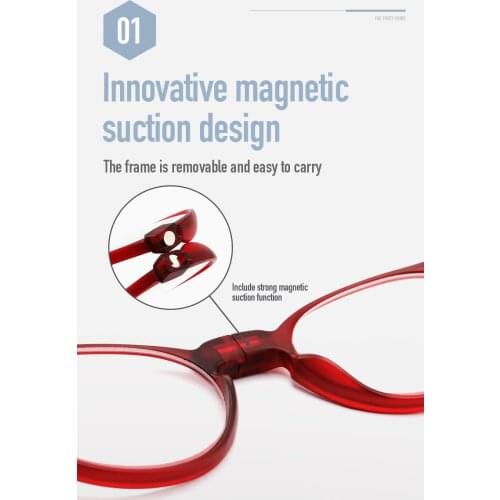 Fashion and elegant boutique men and women hang neck circular reading mirror