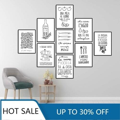 Wall Art Canvas Painting Posters and Prints Nordic Love Quote Black White for Living Room Kitchen Aesthetic Home Decoration