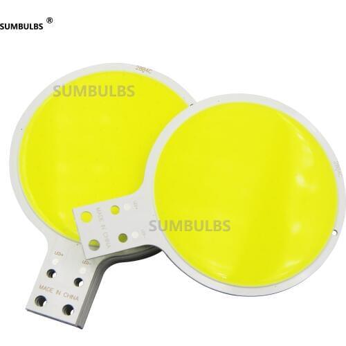 New arrive Customized DC 12V 50W Racket size high bright COB LED Panel light source cold white 6500k for DIY Lamp Light bulb