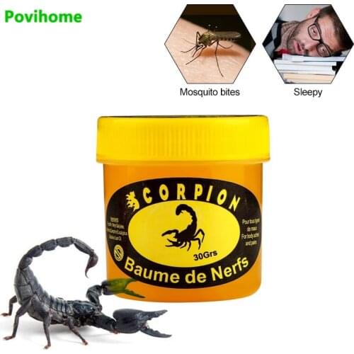 30g Scorpion Pain Relief Ointment Powerful Relief Muscle Fatigue Rheumatism Arthritis Repellent Mosquito Bites Refreshing Cream