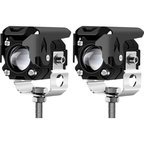 Motorcycle Fog Lights 9-30V 6000LM White Amber Hi Lo Beam Driving Spotlight Headlamp LED Work Light for Motorcycle 4x4 Trucks