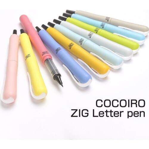 1 Piece Japan Kuretake COCOIRO Creative Calligraphy Pen Cartoon Scriptliner Brush Pen Cute