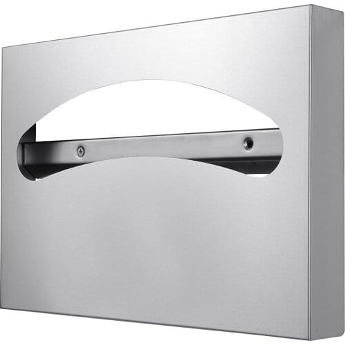 Toilet Seat Cover Dispenser - 304 Grade Stainless Steel - 250 Single or 1/2 Fold Capacity - by Dependable Direct