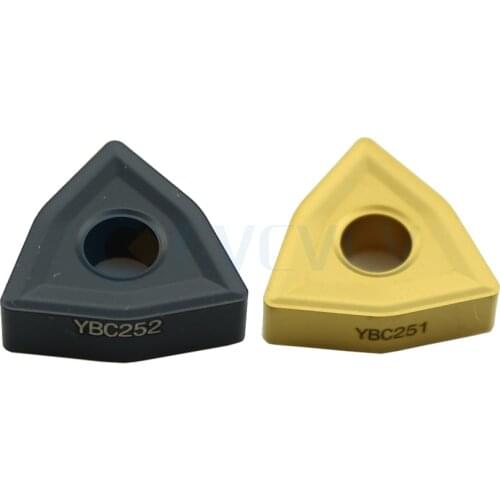 10Pcs WNMG080404-TC YBC251 YBC252 WNMG080408 WNMG080412 Machine Original Lathe CNC turning Tools carbide inserts Wear-resistant