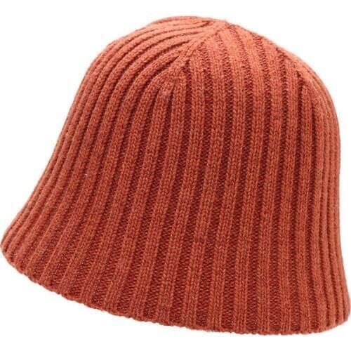 Knitted Fisherman Hat Autumn Winter Leisure Art Warm Basin Hat Female Woolen Cap
