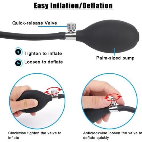 Adult Games Inflatable Dildo Vagina Anus Dilator Sex Toys For Women Men Gay Butt Plugs Anal Plug Prostate Massager