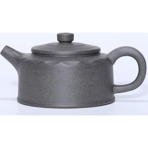 Yixing purple clay pot genuine hand-made raw ore lime mud Dezhong pot tea pot Kungfu Teapot Tea Set Gifts