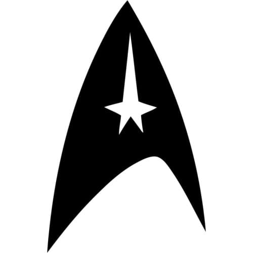 10cm*15.9cm Super Hero Star Fleet Command Logo Vinyl Car Sticker Black/Silver S3-6591