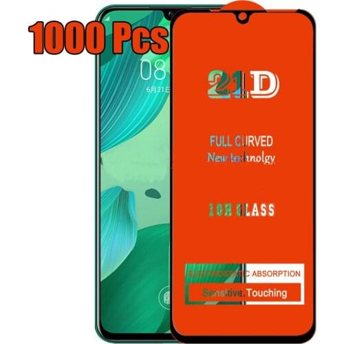 1000pcs 21D Full Glue Coverage Screen Protector Tempered Glass Flim For Huawei Honor 50 V40 X10 Max 10X Lite X20 SE Play 20 5 5T