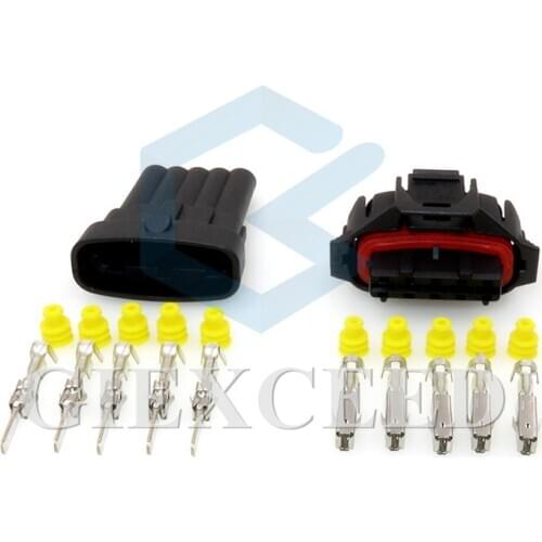 2 Sets 5 Pin 1928403738 Automotive MAF BSK Oxygen Sensor Plug Common Rail Injector Crankshaft Position Sensor Socket For Bosch