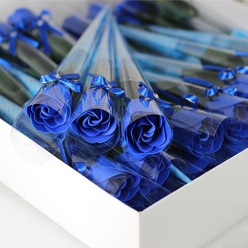 5 PCS Rose Bath Body Flower Floral Soap Scented Rose Flower Essential Wedding ValentineS Day Gift Holding Flowers