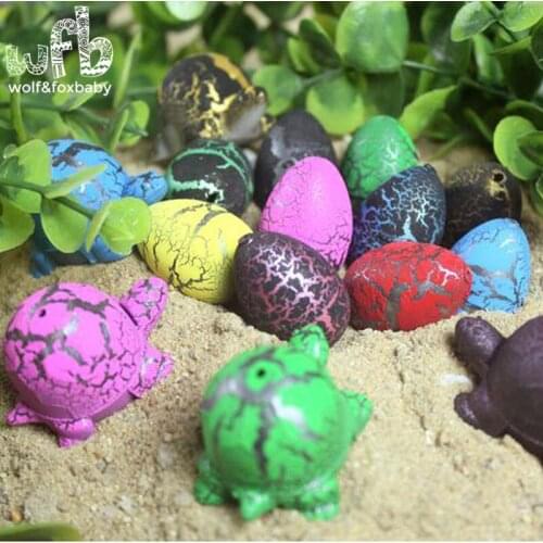 6pcs/lot 6 colorful cracks turtle egg hatching Expansion water bubble creative novelty toys children gifts kid toy 2015 hot sale