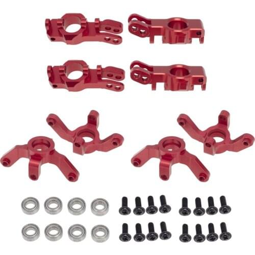 8Pcs Aluminum Steering Knuckles Blocks Stub Axle Carriers for 1/10 Redcat Blackout XTE SC XBE (Pro) Upgrade Parts
