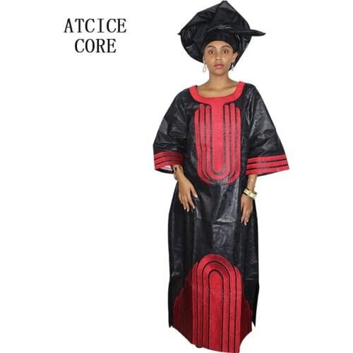 African dresses for women african bazin embroidery long dress LA115