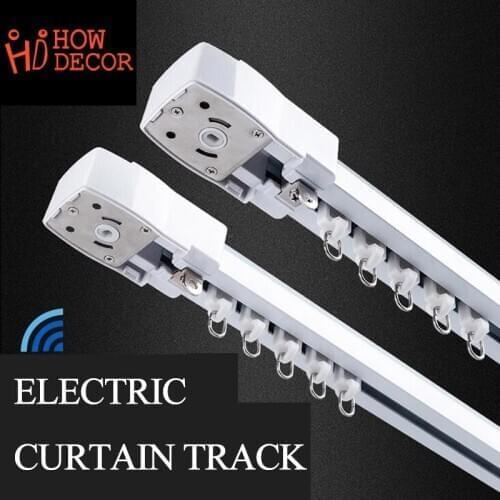 SILENT motorized curtain track smart home used motorized curtain DOOYA motor electric curtain rail