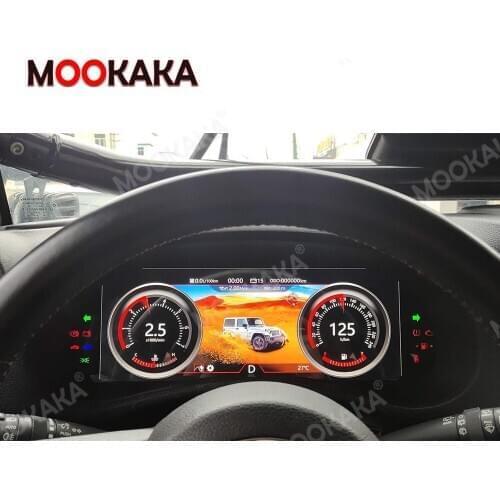 For Jeep Wrangler 2010-2017 Meter Screen 12.3" Android 9.0 Car Dashboard Instrument Display Multimedia Player Car GPS Navigation