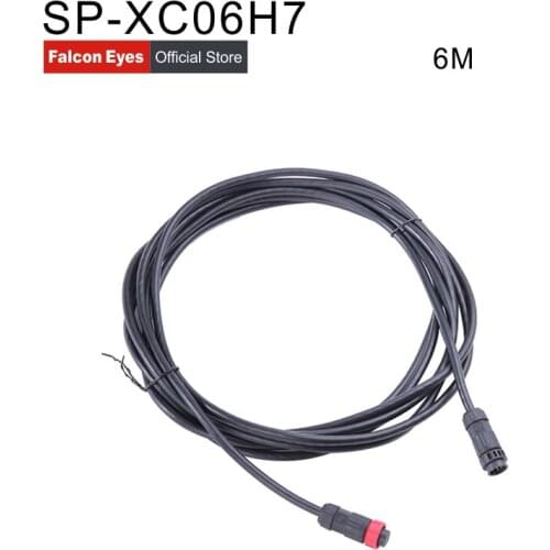 Falcon Eyes Splicing Extension Cord Wire 6m Cable for LED RGB Fotografia Selfie Light DS-712 / DS714 / DS-722 / RX-718 / RX-736