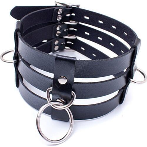 PU Leather Sex Collars For Women Sex Products for Sex Game Bondage Restraint Sex Tools S&M Fetish Toys Adult Products for Couple