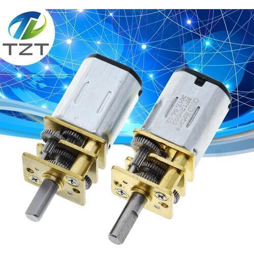 GA12-N20 DC 6V 30RPM 100RPM 200RPM Gear Motor Speed Reduction Gear DC Motor Electric Gear Box with Gearwheel for RC Robot DIY