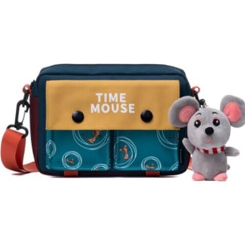 Hong Kong Style Blue Messenger Bag Women Leisure Simple Kawaii Mobile Phone Bag For Girl Cute Small Shoulder Bags