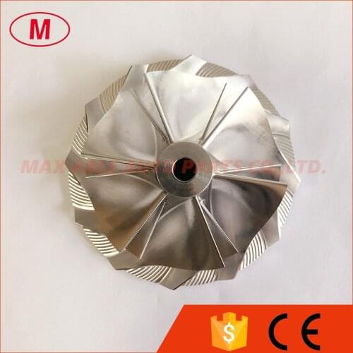 GT3037 reverse 57.04/76.13mm Chg SB 6+6 blades turbo milling/aluminum 2618/billet compressor wheel