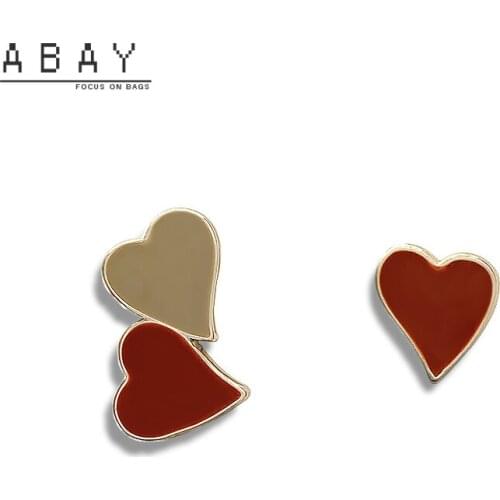 Personality Hot Sale New Glaze Mini Love Earrings Women 2020 Lady Compact Simple Temperament High Quality Ear Pendant Trend