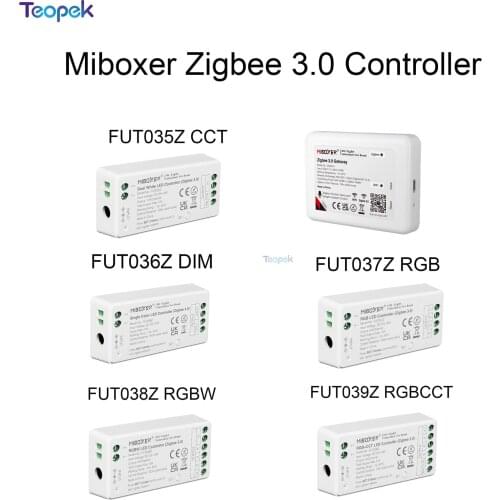 Miboxer Zigbee 3.0 Dual White Single Color RGB RGBW RGB+CCT LED Strip Contoller ZB-Box1 ZB-Box2 APP Gateway Controller