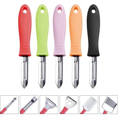 Fruit Vegetable Potato Peeler Stainless Steel Knife Plastic handle Slicer Easy Peel Blade Tool For Kitchen